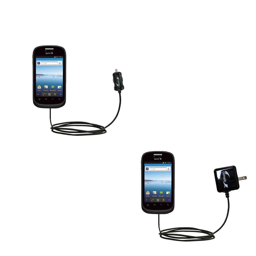 Car & Home Charger Kit compatible with the ZTE Fury