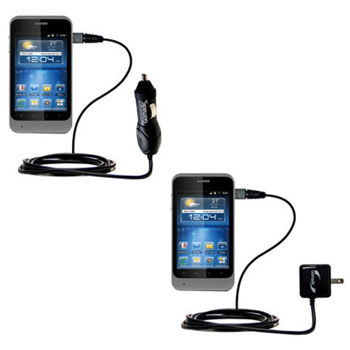 Car & Home Charger Kit compatible with the ZTE Kis