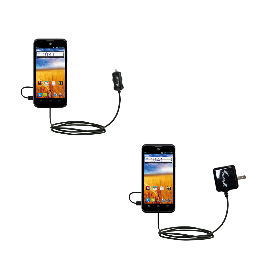Car & Home Charger Kit compatible with the ZTE Mustang Z998
