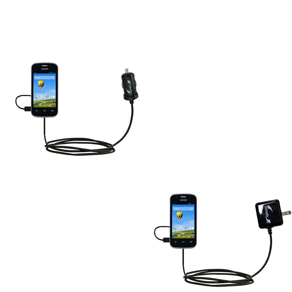 Car & Home Charger Kit compatible with the ZTE Prelude 2