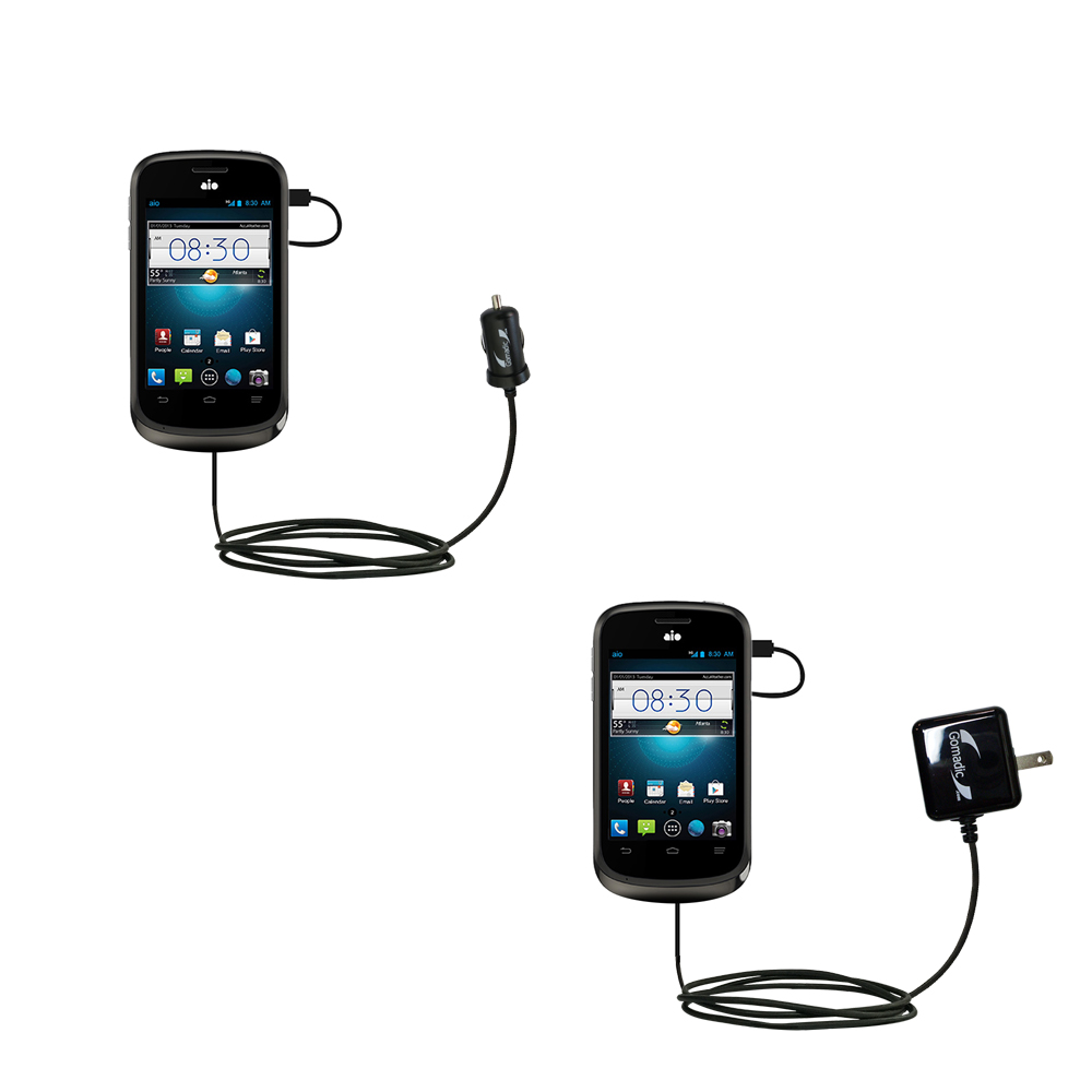 Car & Home Charger Kit compatible with the ZTE Prelude
