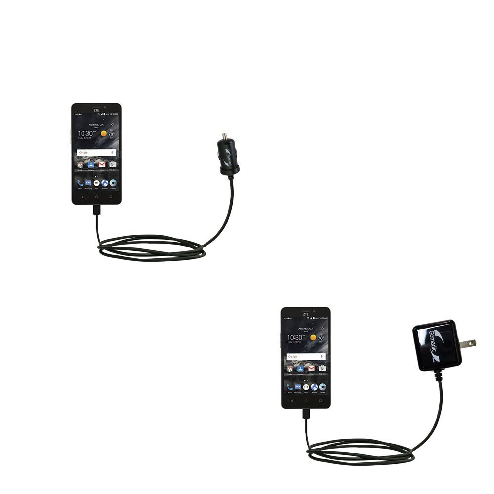 Car & Home Charger Kit compatible with the ZTE Sonata 3