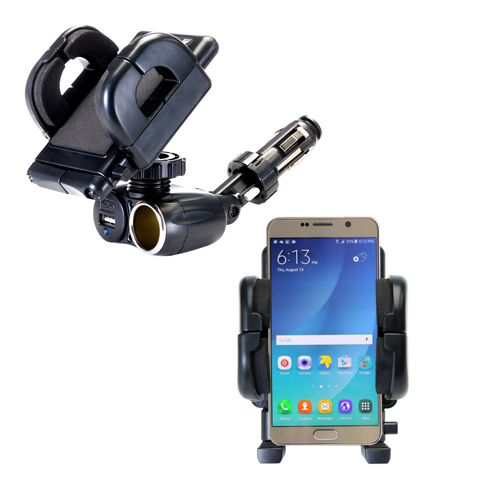 Cigarette Lighter Car Auto Holder Mount compatible with the Galaxy Note 7 Note 7