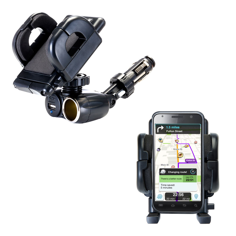 Cigarette Lighter Car Auto Holder Mount compatible with the Google Nexus Two