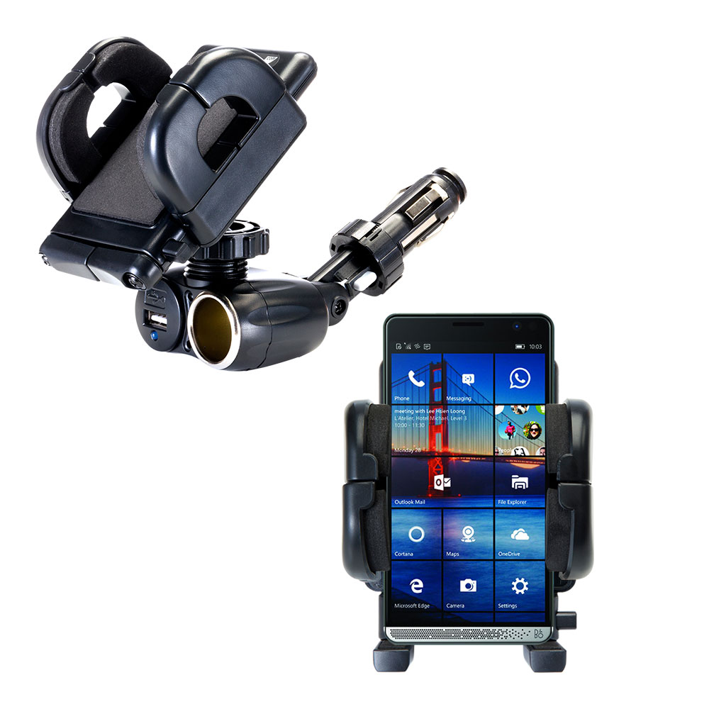 Cigarette Lighter Car Auto Holder Mount compatible with the HP Elite X3