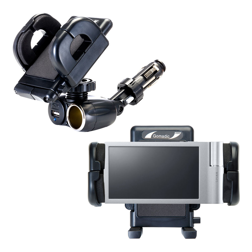 Cigarette Lighter Car Auto Holder Mount compatible with the iRiver Spinn