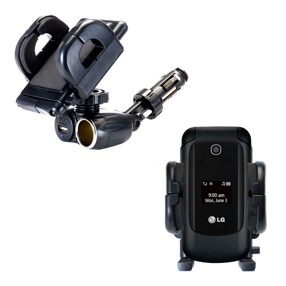 Cigarette Lighter Car Auto Holder Mount compatible with the LG Envoy II
