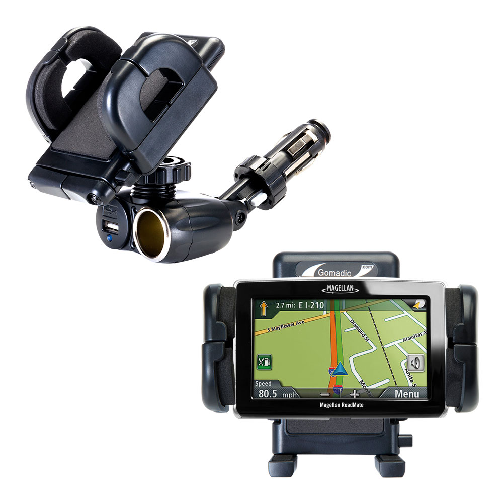 Cigarette Lighter Car Auto Holder Mount compatible with the Magellan Roadmate 1440
