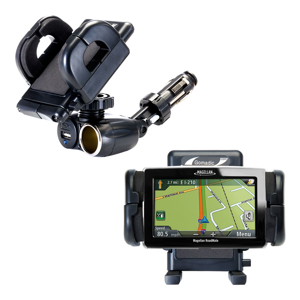 Cigarette Lighter Car Auto Holder Mount compatible with the Magellan Roadmate 1475T
