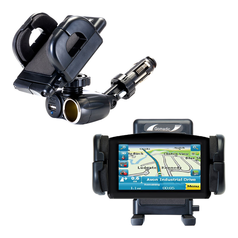 Cigarette Lighter Car Auto Holder Mount compatible with the Maylong FD-420 GPS For Dummies