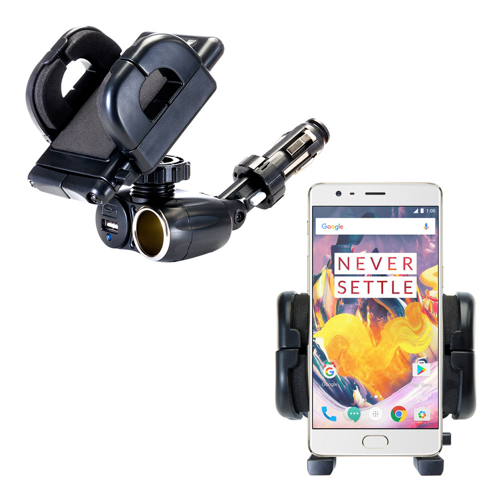 Cigarette Lighter Car Auto Holder Mount compatible with the OnePlus 3T