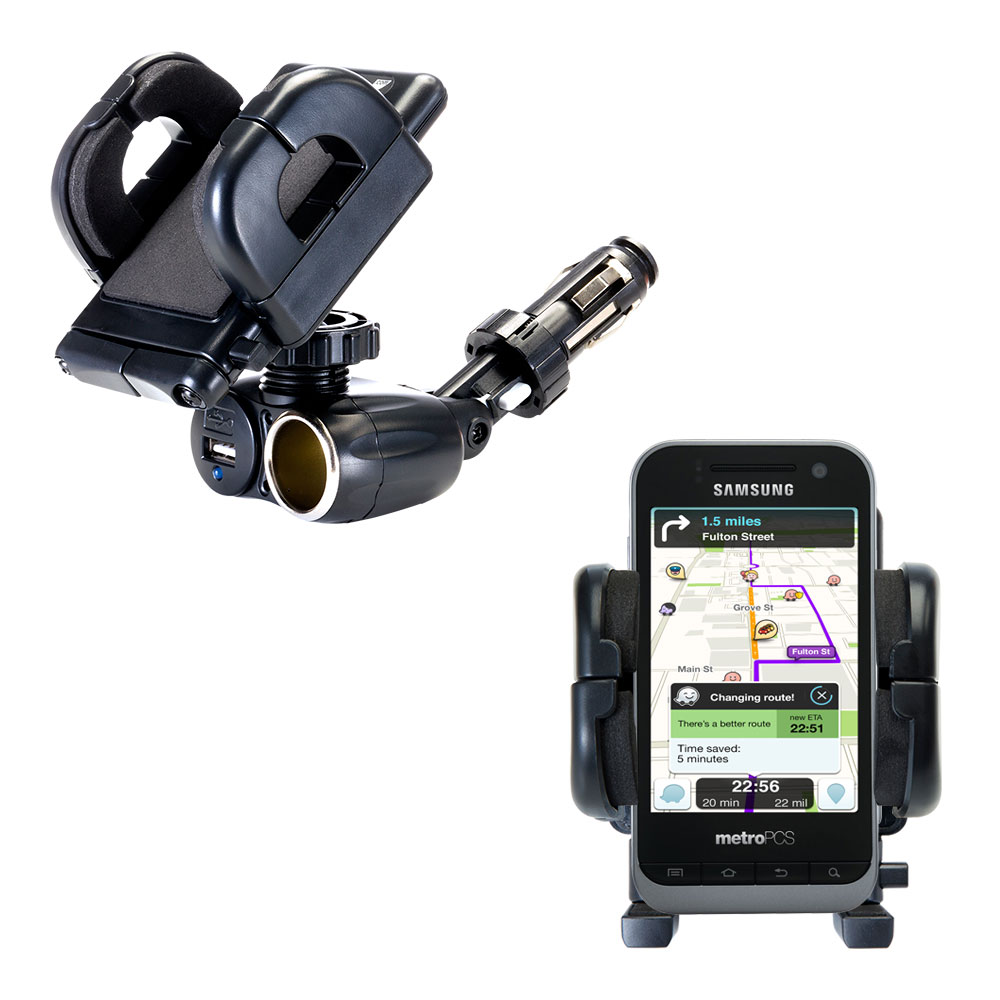 Cigarette Lighter Car Auto Holder Mount compatible with the Samsung Galaxy Attain 4G / R920