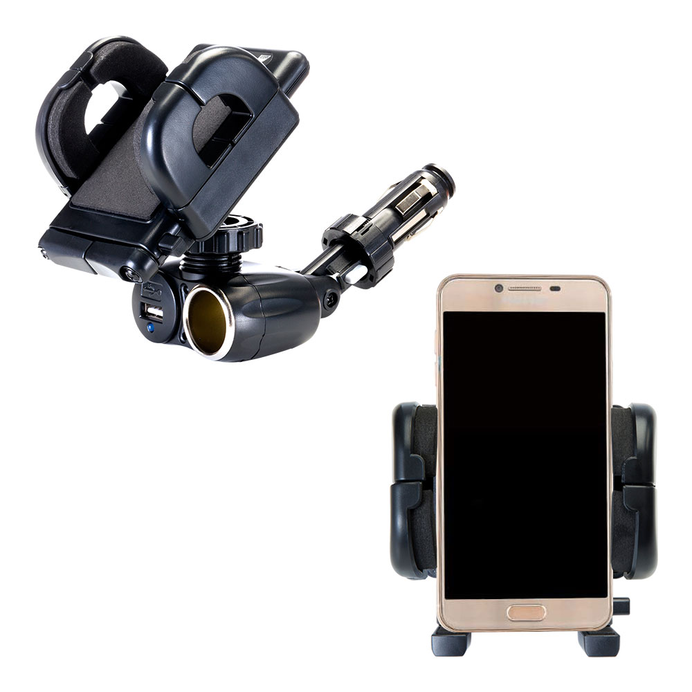 Cigarette Lighter Car Auto Holder Mount compatible with the Samsung Galaxy C7
