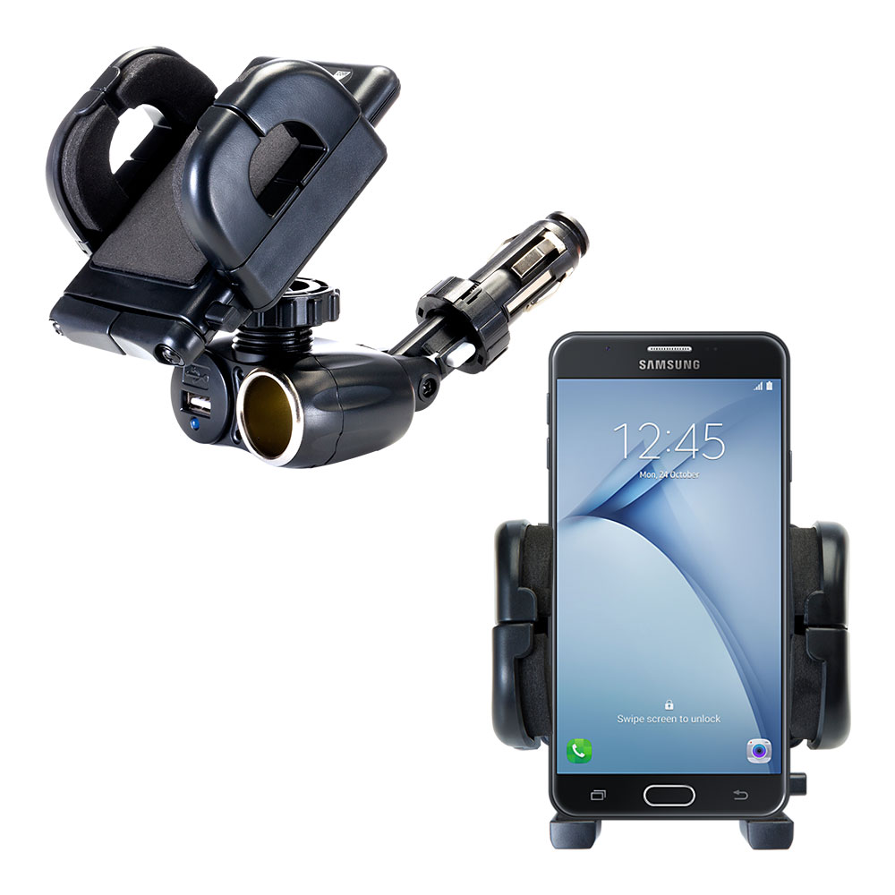 Cigarette Lighter Car Auto Holder Mount compatible with the Samsung Galaxy On Nxt