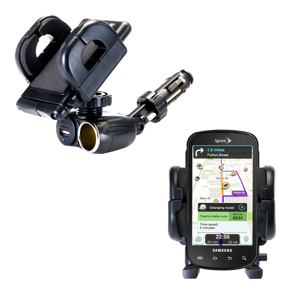 Cigarette Lighter Car Auto Holder Mount compatible with the Samsung Galaxy S Pro