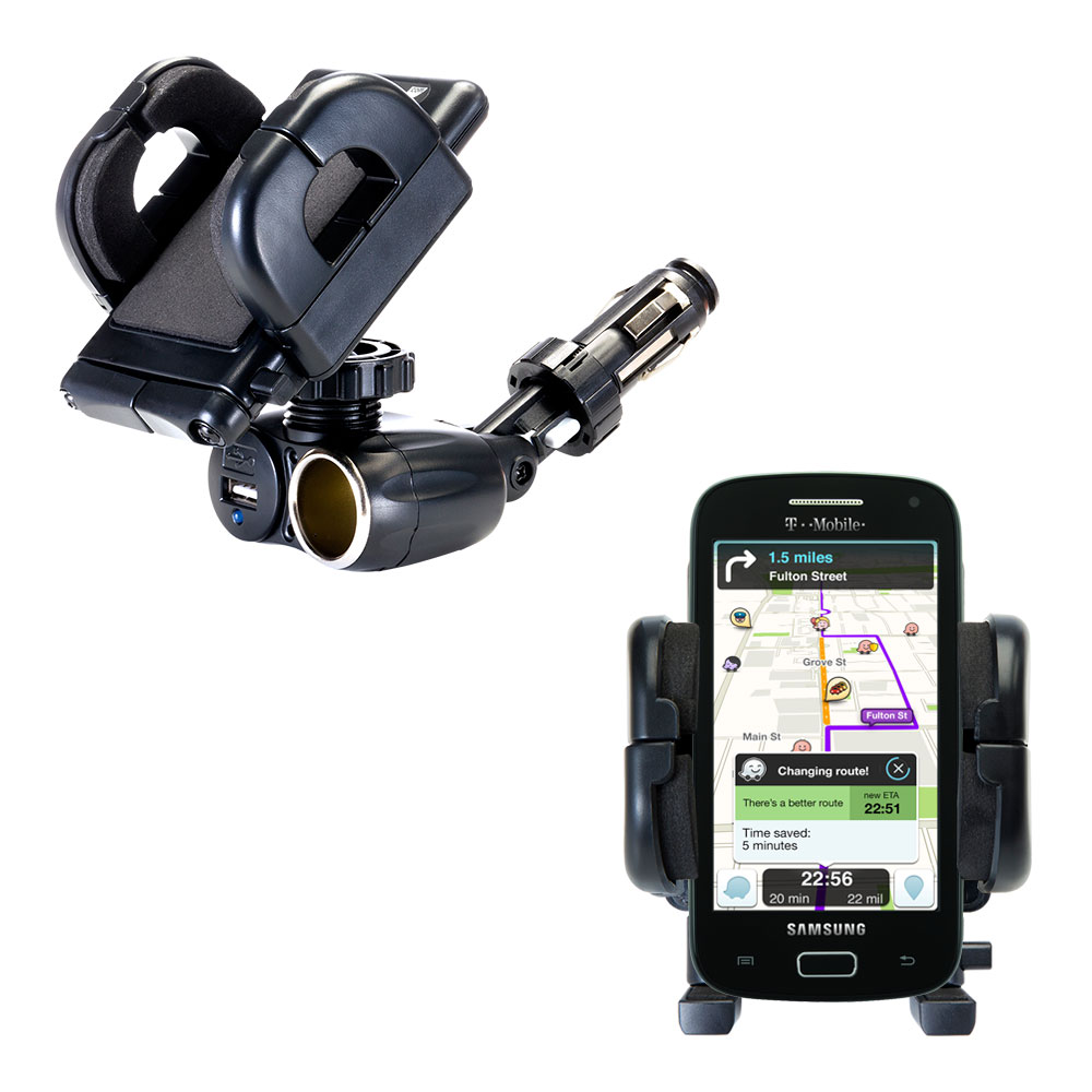 Cigarette Lighter Car Auto Holder Mount compatible with the Samsung Galaxy S Relay