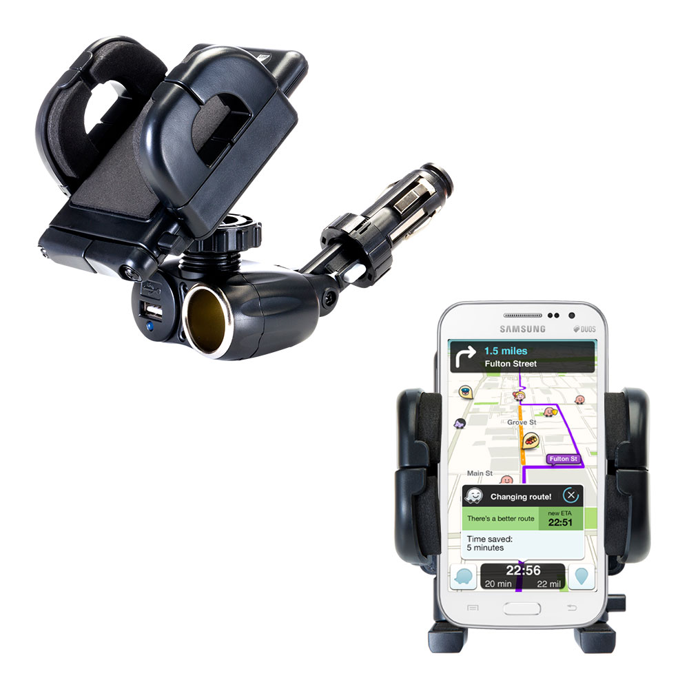 Cigarette Lighter Car Auto Holder Mount compatible with the Samsung Galaxy Win