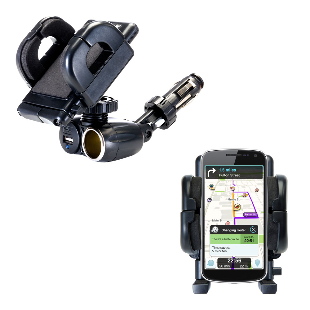 Cigarette Lighter Car Auto Holder Mount compatible with the Samsung I9250