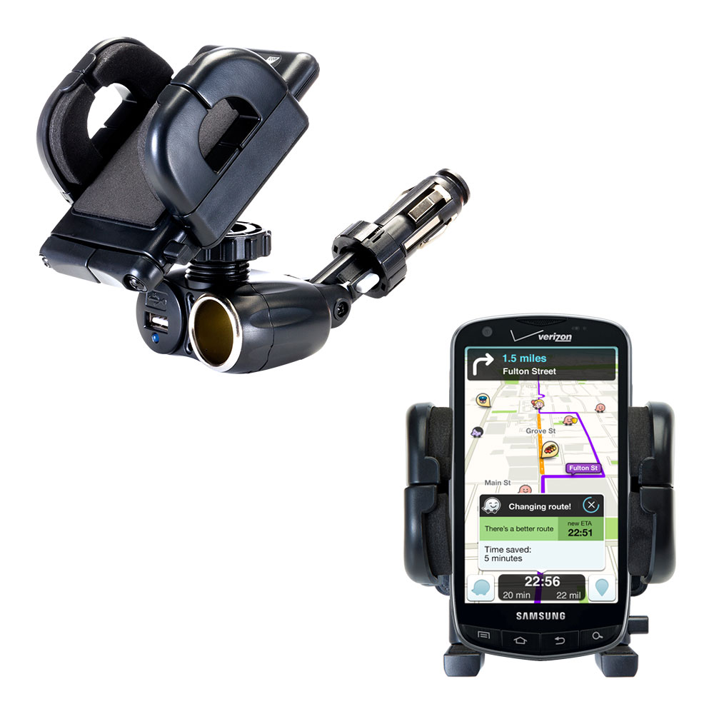 Cigarette Lighter Car Auto Holder Mount compatible with the Samsung Inspiration