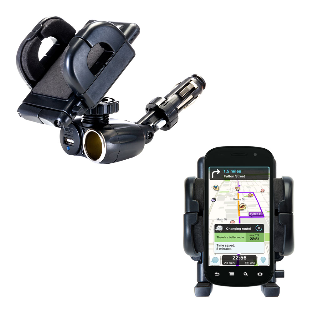 Cigarette Lighter Car Auto Holder Mount compatible with the Samsung Nexus S