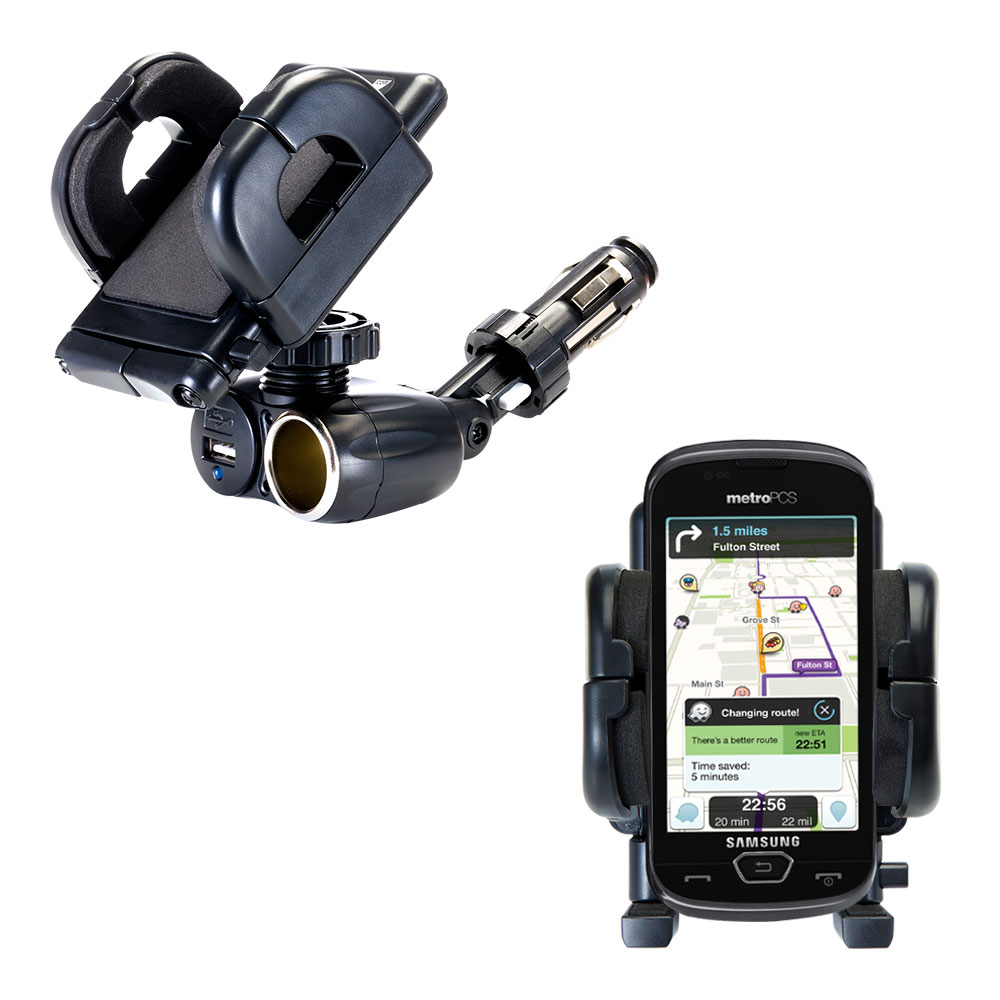 Cigarette Lighter Car Auto Holder Mount compatible with the Samsung SCH-R900