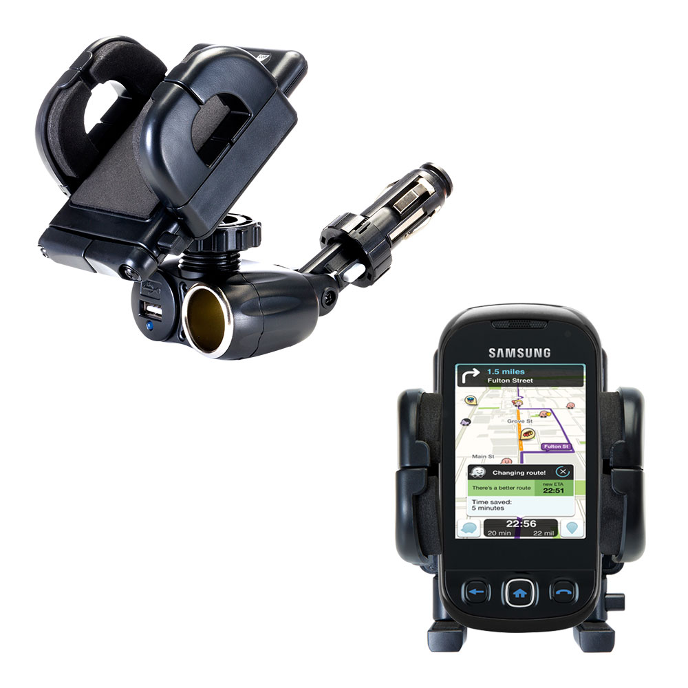 Cigarette Lighter Car Auto Holder Mount compatible with the Samsung Seek