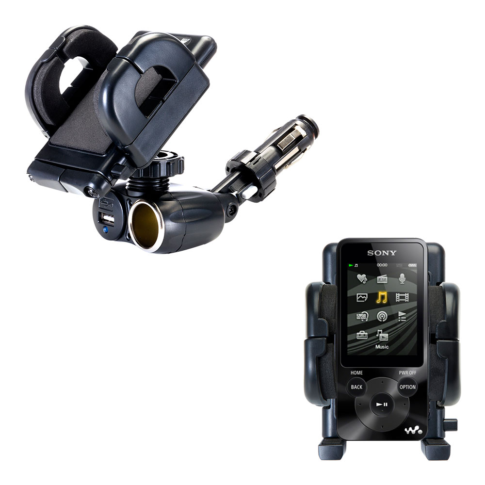 Cigarette Lighter Car Auto Holder Mount compatible with the Sony NWZ-E380