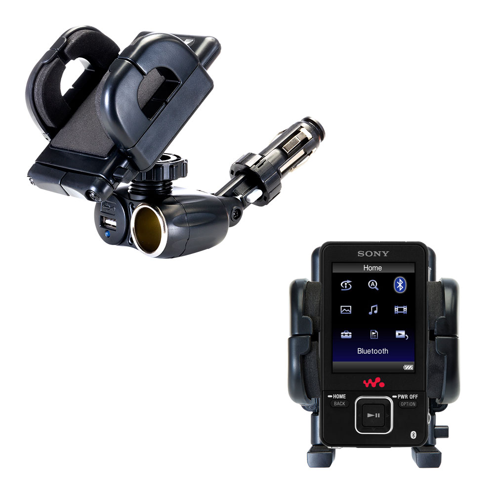 Cigarette Lighter Car Auto Holder Mount compatible with the Sony Walkman NWZ-A828