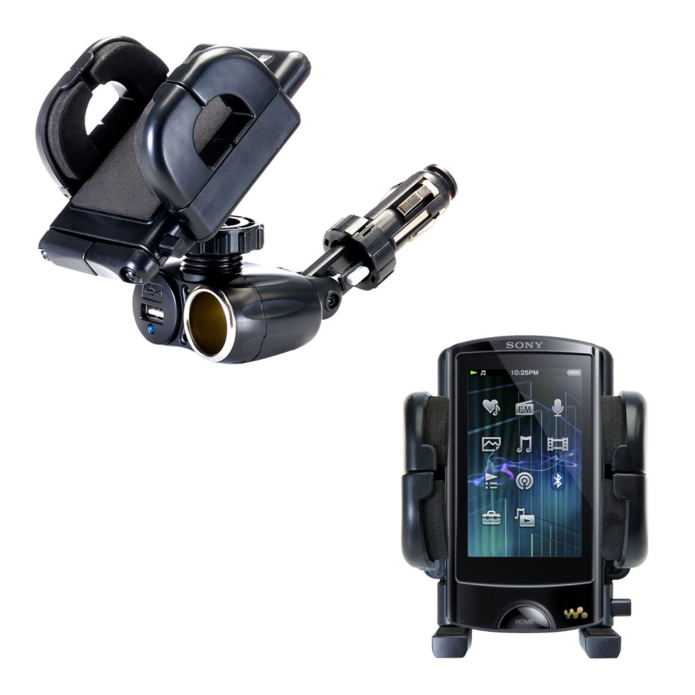 Cigarette Lighter Car Auto Holder Mount compatible with the Sony Walkman NWZ-A864 A865
