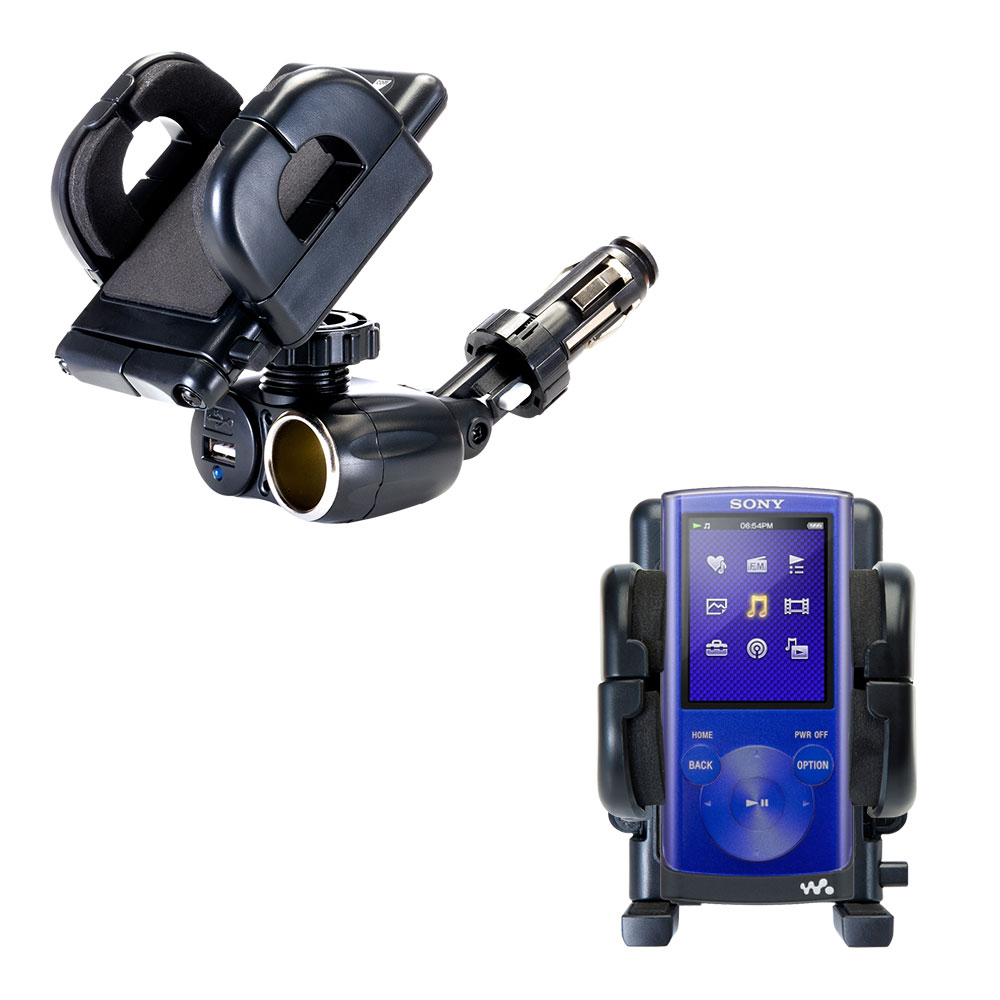 Cigarette Lighter Car Auto Holder Mount compatible with the Sony Walkman NWZ-E353