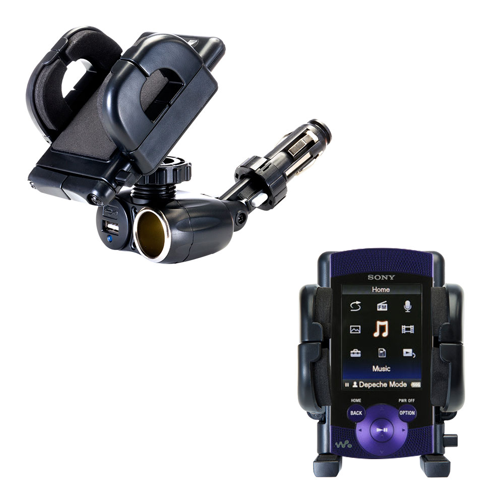 Cigarette Lighter Car Auto Holder Mount compatible with the Sony Walkman S-544