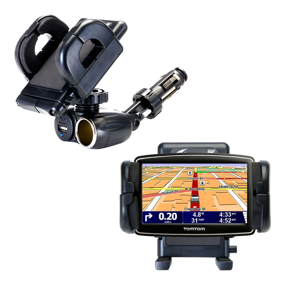 Cigarette Lighter Car Auto Holder Mount compatible with the TomTom XL 340