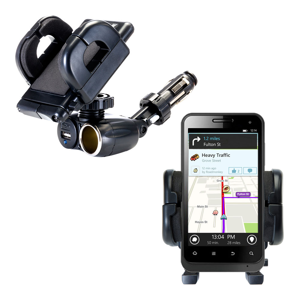 Cigarette Lighter Car Auto Holder Mount compatible with the ZTE Engage LT