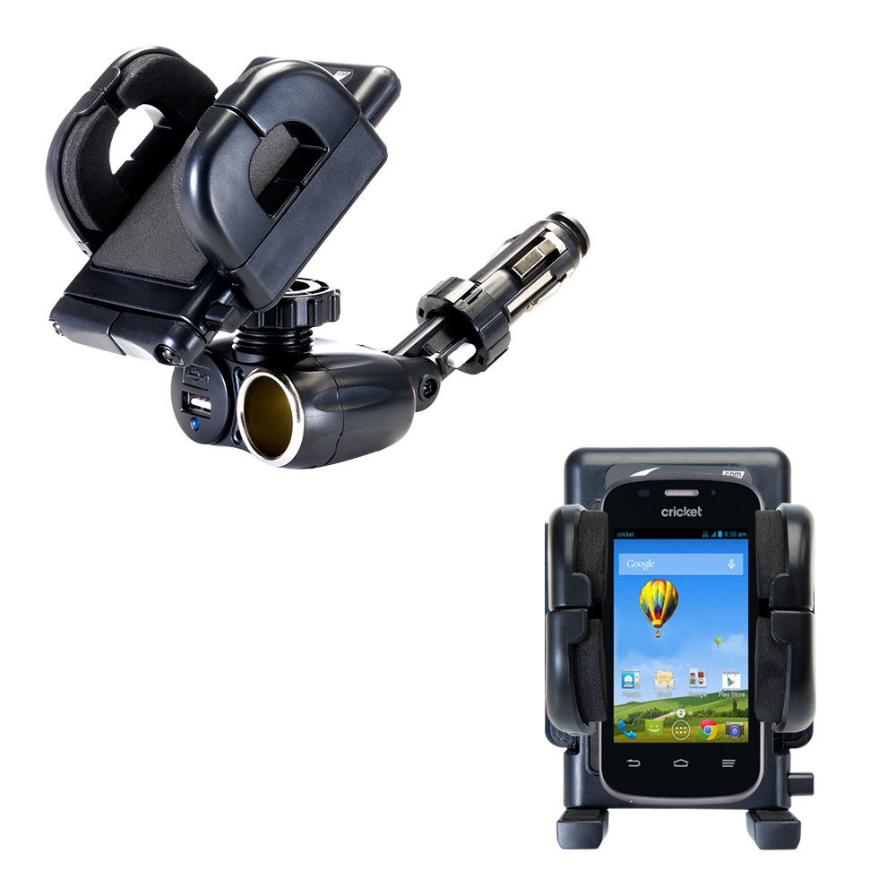 Cigarette Lighter Car Auto Holder Mount compatible with the ZTE Prelude 2