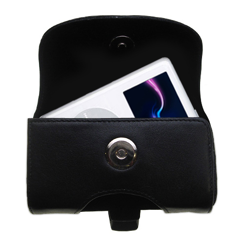 Black Leather Case for Apple iPod Photo (40GB)