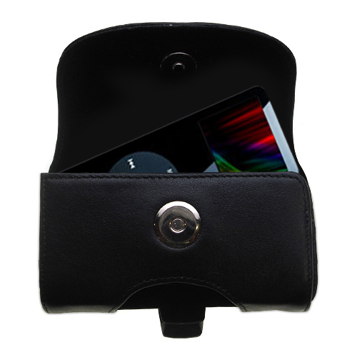 Black Leather Case for Apple Nano (4GB)