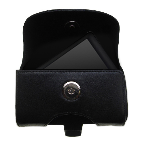 Black Leather Case for Cowon O2PMP Flash