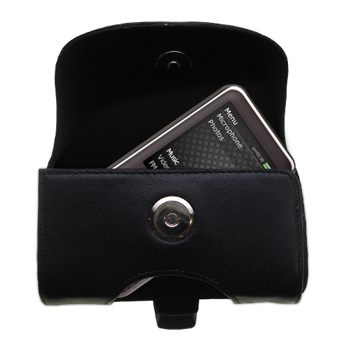Black Leather Case for Creative ZEN Style 100