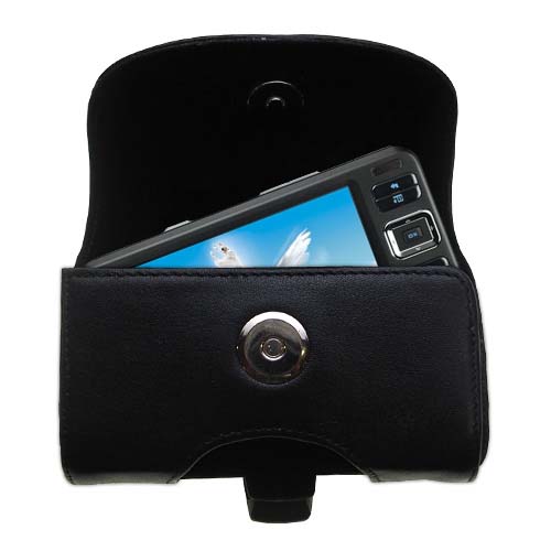 Black Leather Case for Creative Zen Vision W