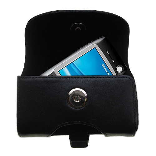 Black Leather Case for HTC Breeze