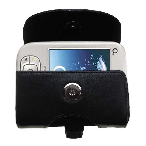 Black Leather Case for HTC Magician Smartphone