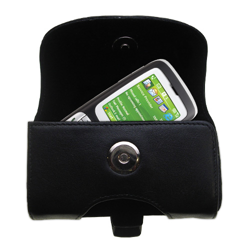 Black Leather Case for HTC S310