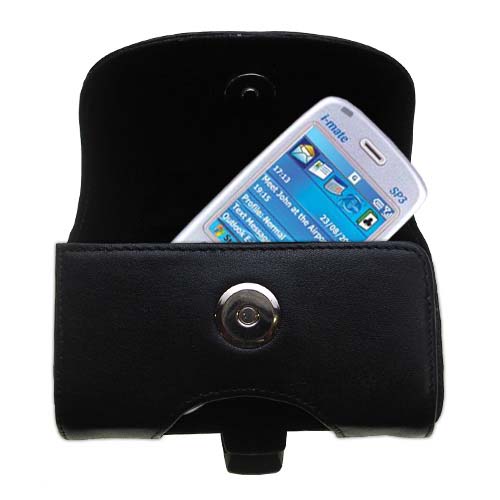 Black Leather Case for HTC Typhoon Smartphone