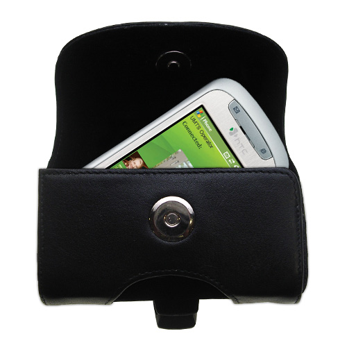 Black Leather Case for HTC TyTN