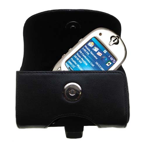 Black Leather Case for HTC Voyager Smartphone