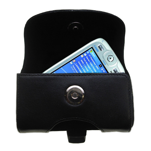 Black Leather Case for i-Mate Ultimate 9150