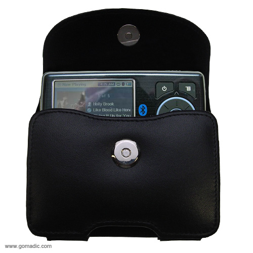 Black Leather Case for Insignia NS-DV4G