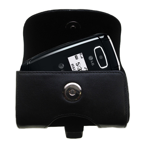Black Leather Case for LG CE110
