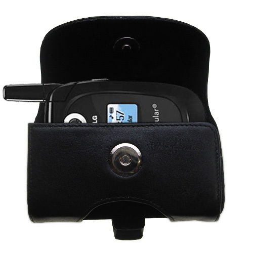 Black Leather Case for LG CG225
