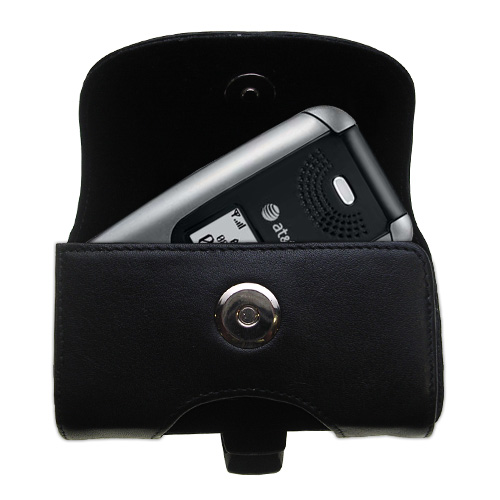 Black Leather Case for LG CP150